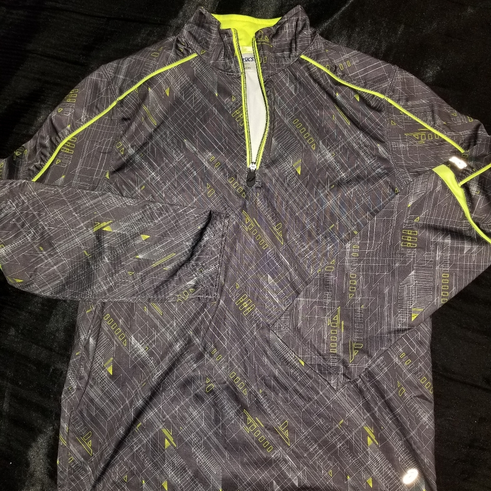 Half-zip fleece, Asics, L (14-16), Charcoal